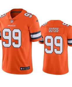 Denver Broncos Adam Gotsis Orange Nike Color Rush Limited Jersey