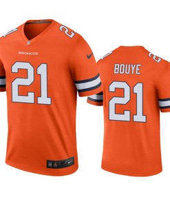 Denver Broncos A.j. Bouye Orange Color Rush Legend Jersey