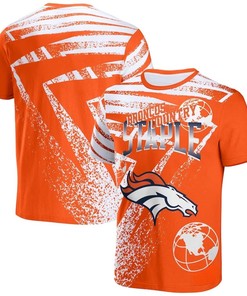 Denver Broncos All Over Print T-Shirt - Orange