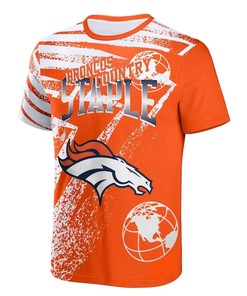 Denver Broncos All Over Print T-Shirt - Orange