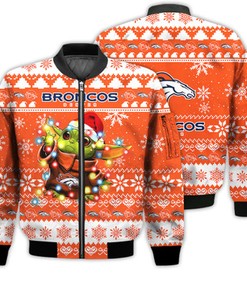 Denver Broncos Baby Yoda Star Wars Sports Football American Ugly Christmas Gifts Unisex 3D Bomber Jacket