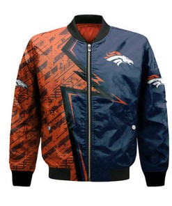 Denver Broncos Bomber Abstract Pattern Sport- NFL