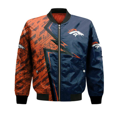 Denver Broncos Bomber Abstract Pattern Sport- NFL