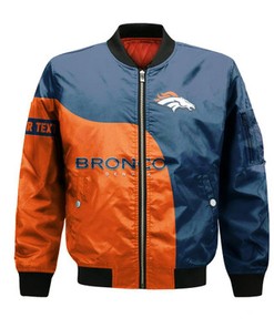 Denver Broncos Bomber Curve Style Custom- NFL