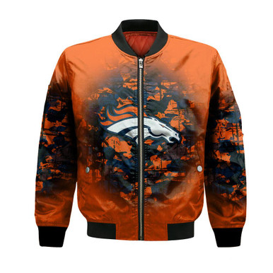 Denver Broncos Bomber Jacket Camouflage Vintage - NFL
