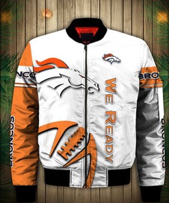 Denver Broncos Bomber Jacket Graphic balls gift for fans