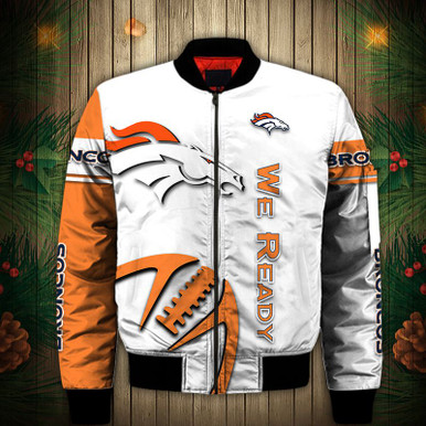 Denver Broncos Bomber Jacket Graphic balls gift for fans