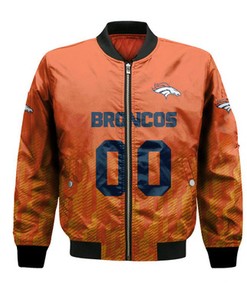 Denver Broncos Bomber Jacket Logo Sport Ombre  - NFL
