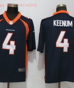 Denver Broncos Case Keenum #4 2020 Nfl Black Jersey Jersey