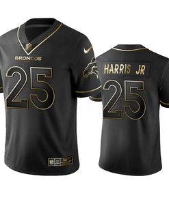 Denver Broncos Chris Harris Jr Black Golden Edition 2019 Vapor Untouchable Limited Jersey - Mens
