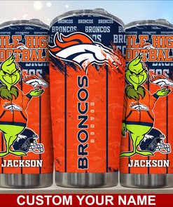 Denver Broncos Custom Name Tumbler - Customized Tumbler to Support Your Broncos