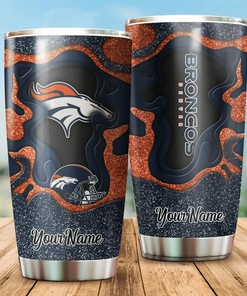 Denver Broncos Custom Name Tumbler - Personalized Tumbler for True Broncos Fans