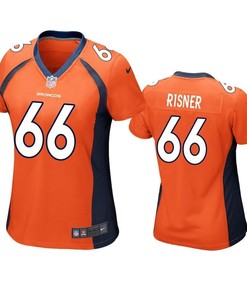 Denver Broncos Dalton Risner 2019 Nfl Draft Orange Game Womens Jersey