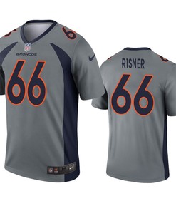 Denver Broncos Dalton Risner Gray Inverted Legend Jersey