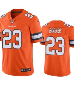 Denver Broncos Devontae Booker Orange Nike Color Rush Limited Jersey
