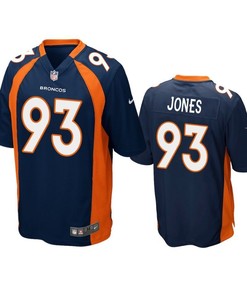 Denver Broncos Dremont Jones 2019 Nfl Draft Navy Game Jersey