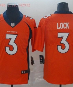Denver Broncos Drew Lock #3 2020 Nfl Orange Jersey Jersey