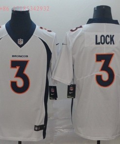 Denver Broncos Drew Lock #3 2020 Nfl White Jersey Jersey