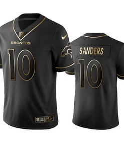 Denver Broncos Emmanuel Sanders Black Golden Edition 2019 Vapor Untouchable Limited Jersey - Mens