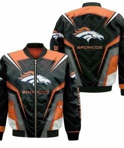 Denver Broncos Hoddie All Printed 3D Bomber Jacket Model 1767