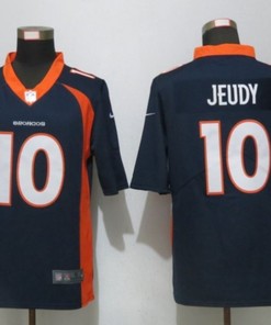 Denver Broncos Jerry Jeudy #10 Nfl 2020 Black Blue Jersey
