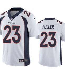 Denver Broncos Kyle Fuller 23 White Vapor Limited Jersey