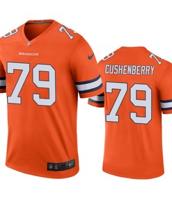 Denver Broncos Lloyd Cushenberry Orange Color Rush Legend Jersey