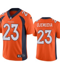 Denver Broncos Michael Ojemudia Orange Vapor Untouchable Limited Jersey
