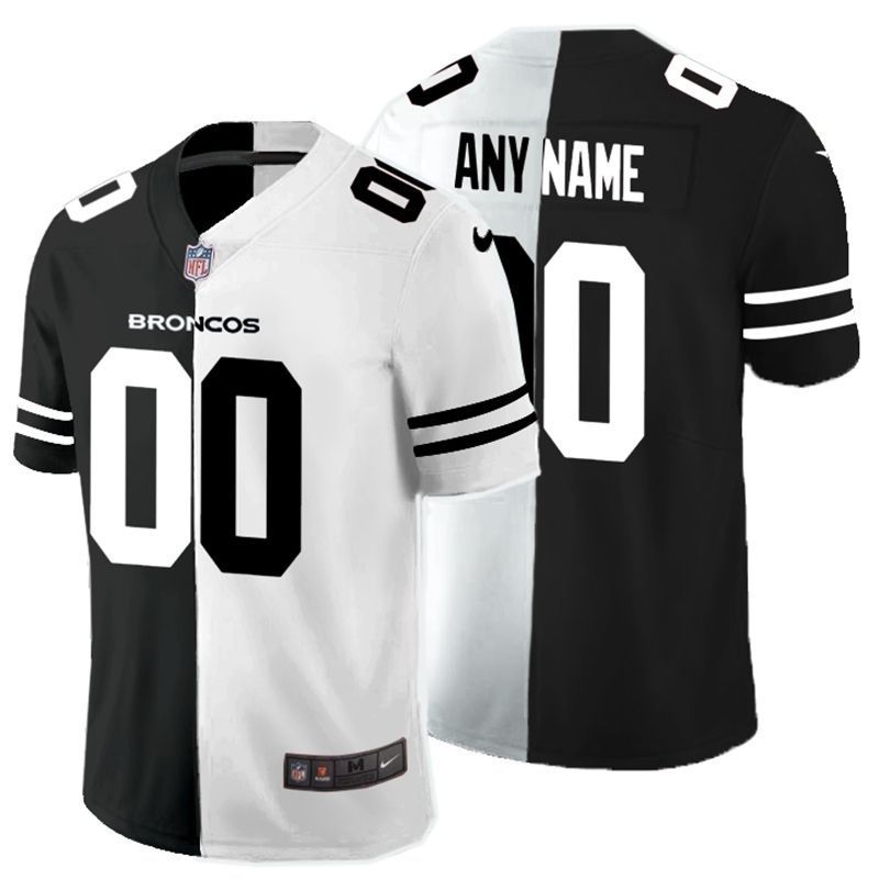 Denver Broncos Nfl 2020 Personalized Custom Black And White Custom Jersey