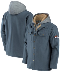Denver Broncos Nfl X Darius Rucker Collection By Canvas Full-zip Hoodie - Navy