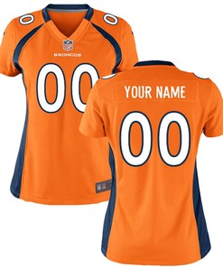 Denver Broncos Nike Womens Custom Game Jersey - Orange
