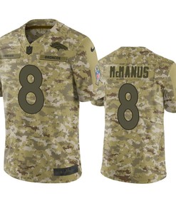 Denver Broncos On Mcmanus Jersey Nfl Camo Salute To Service
