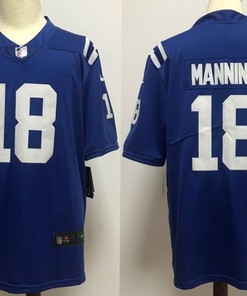 Denver Broncos Peyton Manning #18 Nfl 2020 Navy Blue Jersey