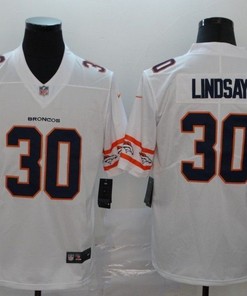 Denver Broncos Phillip Lindsay #30 Nfl 2020 White Jersey