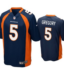 Denver Broncos Randy Gregory 5 Alternate Game Jersey - Navy Jersey