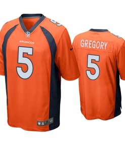 Denver Broncos Randy Gregory 5 Game Jersey - Orange Jersey
