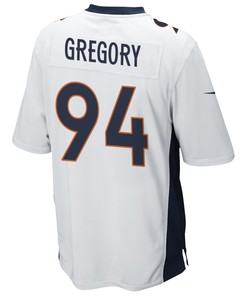 Denver Broncos Randy Gregory 94 Game Jersey - White Jersey
