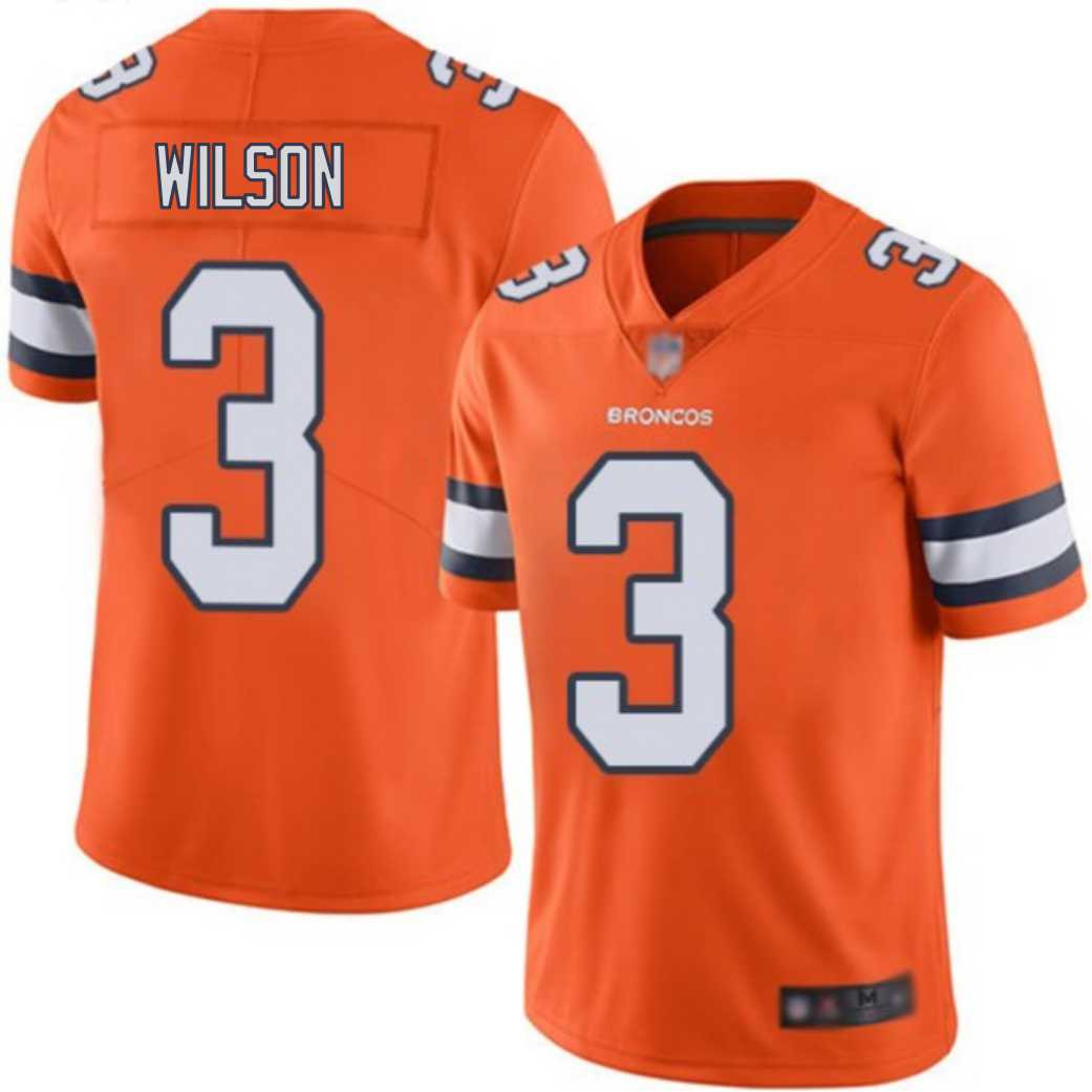 Denver Broncos Russell Wilson 3 Nfl Alternate Game Orange Jersey Gift For Broncos Fans