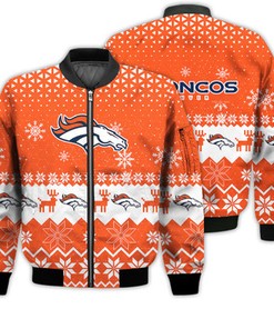 Denver Broncos Sports Football American Ugly Christmas Sweater Gifts Unisex 3D Bomber Jacket