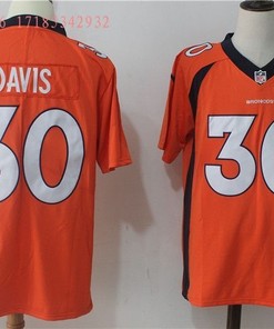 Denver Broncos Terrell Davis #30 2020 Nfl Orange Jersey Jersey