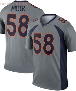 Denver Broncos Von Miller #58 2020 Nfl Grey Jersey Jersey