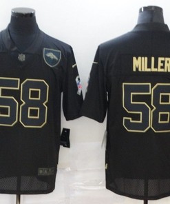 Denver Broncos Von Miller #58 Nfl 2020 Black Jersey