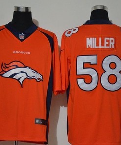 Denver Broncos Von Miller #58 Nfl 2020 Orange Jersey