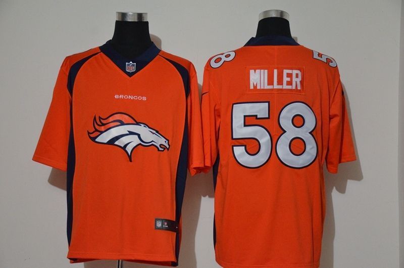 Denver Broncos Von Miller #58 Nfl 2020 Orange Jersey