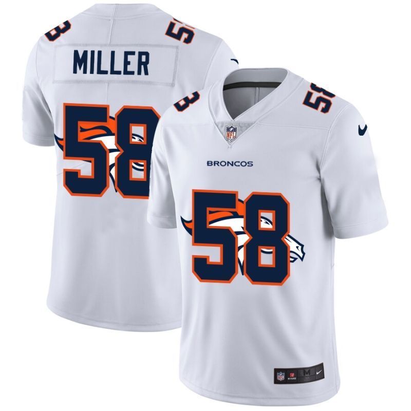 Denver Broncos Von Miller #58 Nfl 2020 White Jersey