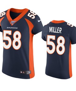 Denver Broncos Von Miller Navy 100th Season Vapor Elite Jersey