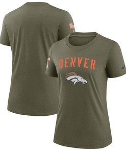 Denver Broncos Women's 2022 Salute To Service Legend T-Shirt - Olive