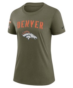 Denver Broncos Women's 2022 Salute To Service Legend T-Shirt - Olive