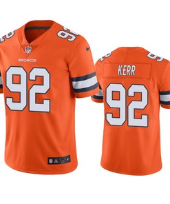 Denver Broncos Zach Kerr Orange Nike Color Rush Limited Jersey