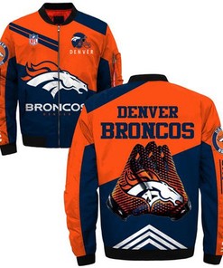 Denver Broncos bomber Jacket Style #1 winter coat gift for men